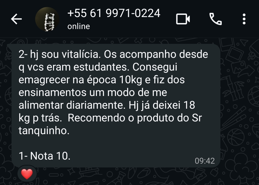 Depoimento organização