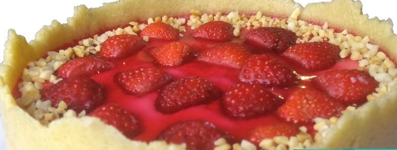 Torta de morango low-carb