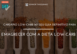 capa guia cardápio low carb